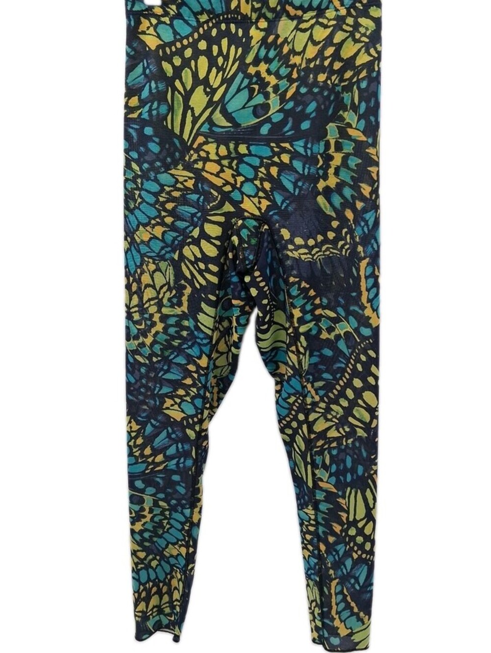 Yitty Leggings Women's Small Multicolor Stretch Athletic Yoga Pants Butterfly